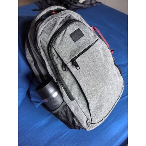 🆕Matein Men Austere Grey Travel Business Anti Theft Slim Sturdy Laptop Backpack - Picture 3 of 12